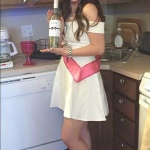 NYE off-the-shoulder dress!